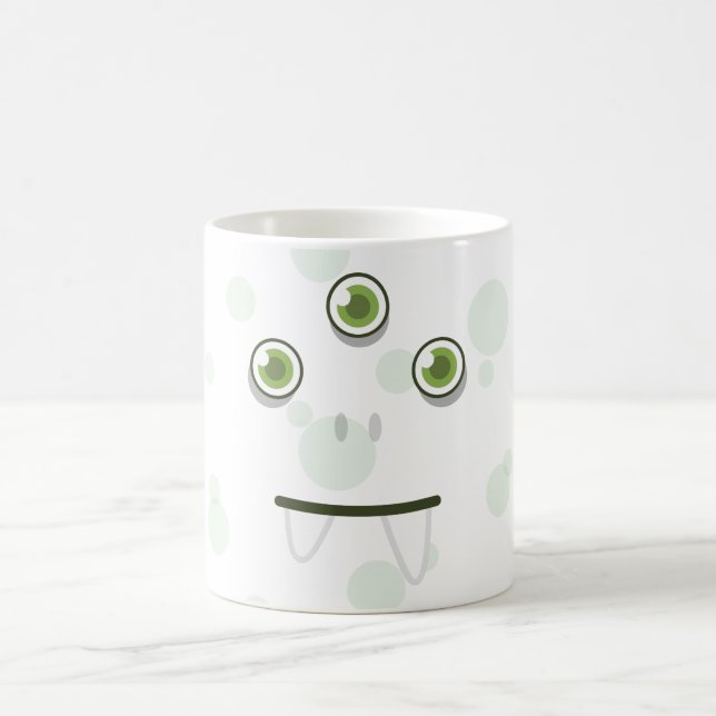 Green Monster Face Tasse (Mittel)