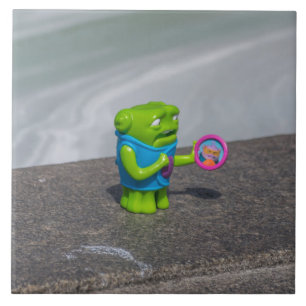 Green Monster Plastikspielzeug Blick Keramik Flies Fliese