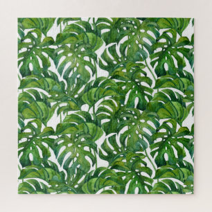 Green Monstera Verlasse tropisch nahtlos