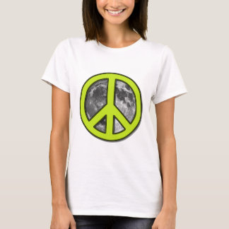Green Moon Peace Sign - T-Shirt
