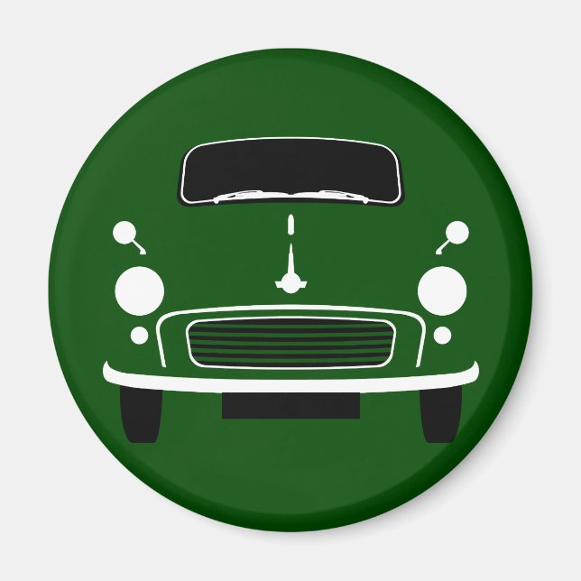 Green Morris Minor Kühlschrank Magnet (Vorne)