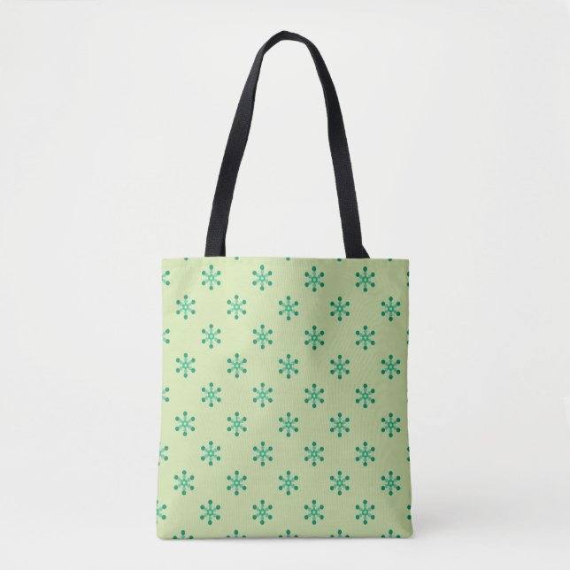 Green Motif Muster Tasche (Vorderseite)
