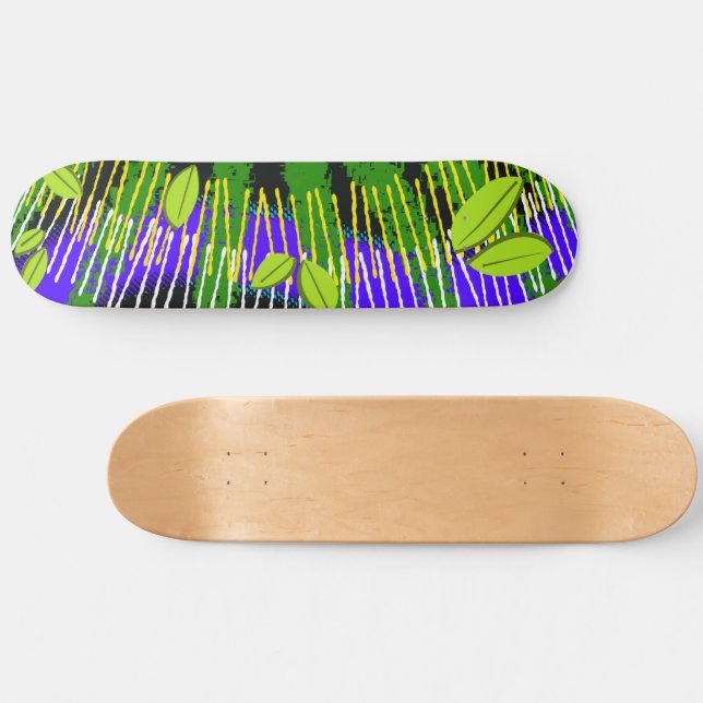 Green Motion – Abstract Nature Skateboard (Horizontal)