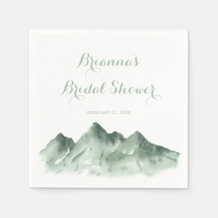 Green Mountain Country Brautparty Napkins Serviette