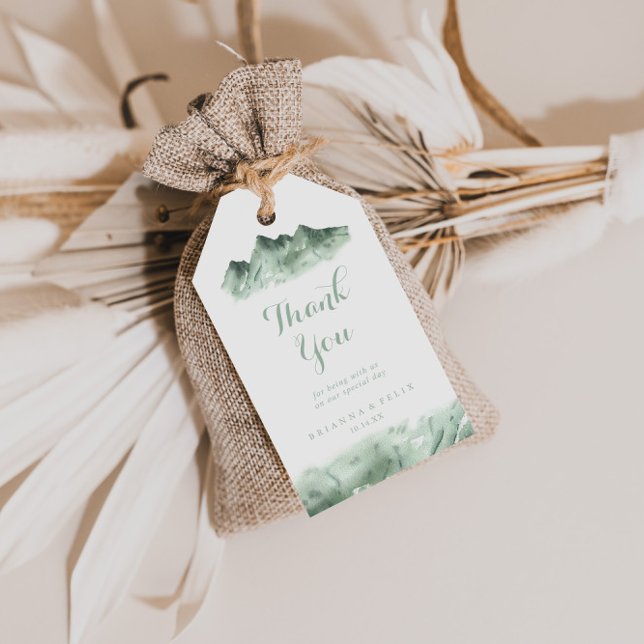 Green Mountain Country Wedding Danke Geschenkanhänger (Von Creator hochgeladen)