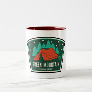 Green Mountain National Forest Camping Zweifarbige Tasse
