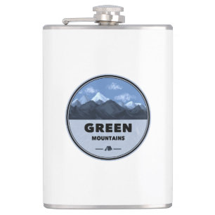 Green Mountains Vermont Camping Flachmann