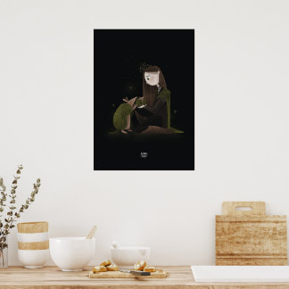 GREEN MUSCHEL ARMADILLO von Alexandra Dikaia Poster