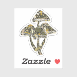 Green mushrooms aufkleber