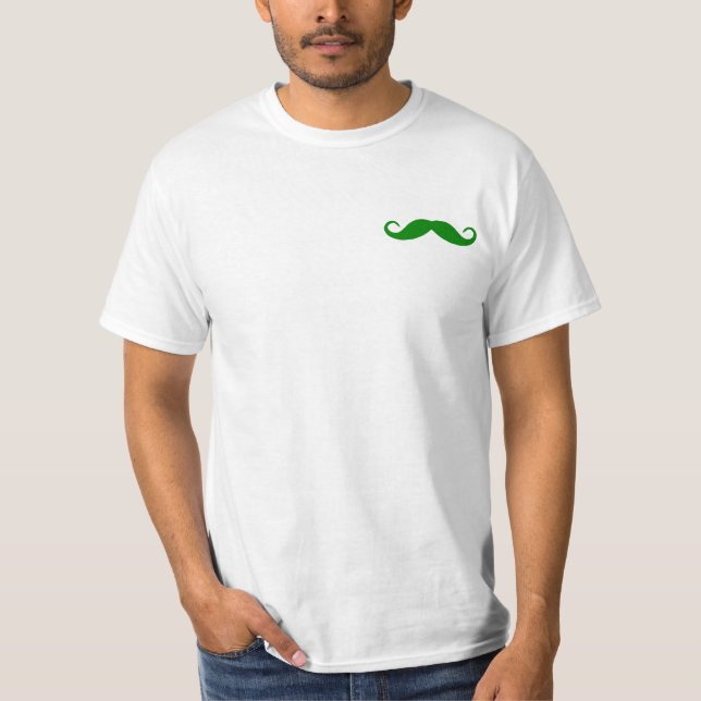 Green Mustache T-Shirt (Vorderseite)