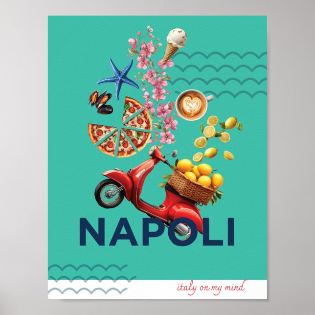Green Napoli auf meinem Mind-Poster Poster (Vorne)