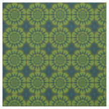 Green Navy Blue Modern Ethnic Textile Tribal Print