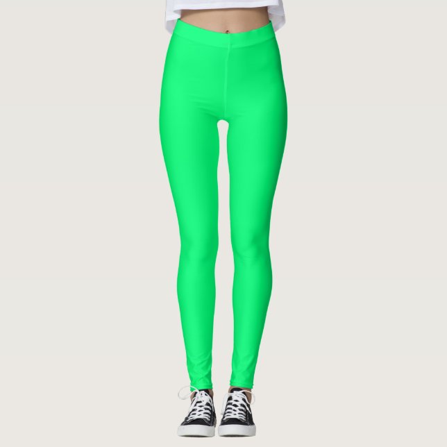 Green Neon Leggings (Vorderseite)