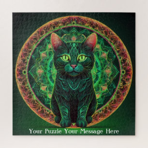Green Neon Mandala Majesty