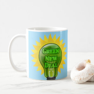 Green New Deal Light Bulb Kaffeetasse