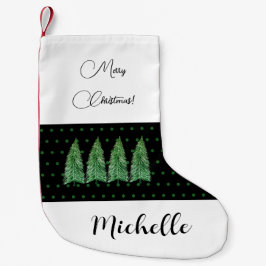 Green Niedlich Holiday Country Beauty Kleiner Weihnachtsstrumpf