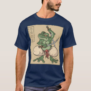 Green Ninja Frog  Samurai  T-Shirt