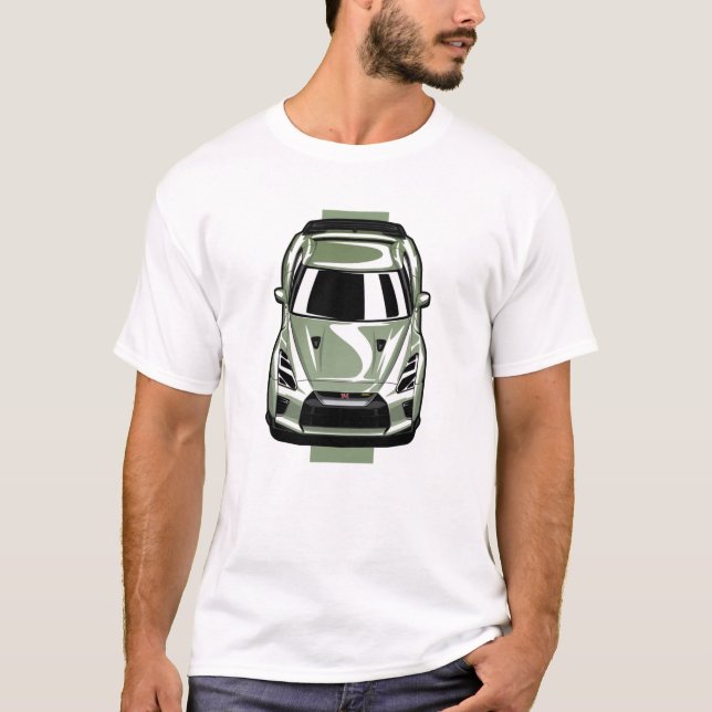 Green Nissan GTR R35 T-Spec T-Shirt (Vorderseite)