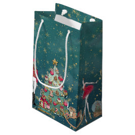 Green Nutcracker Ballet Holiday Geschenktasche Kleine Geschenktüte