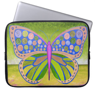 Green Ocean Butterfly Laptop-Sieb Laptopschutzhülle