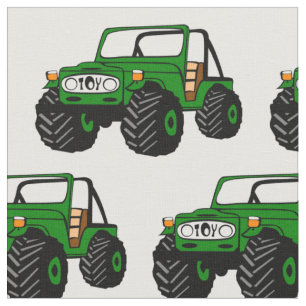 Green Off-Road-LKW-Fabrik Stoff