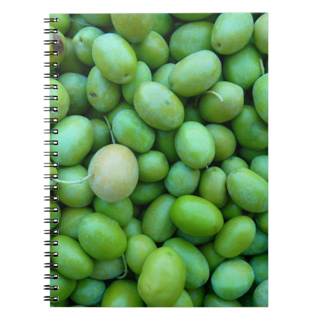 Green Olives Notebook Notizblock (Vorderseite)