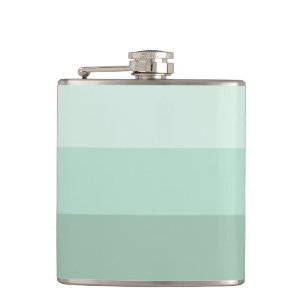 Green Ombre Striping Flachmann