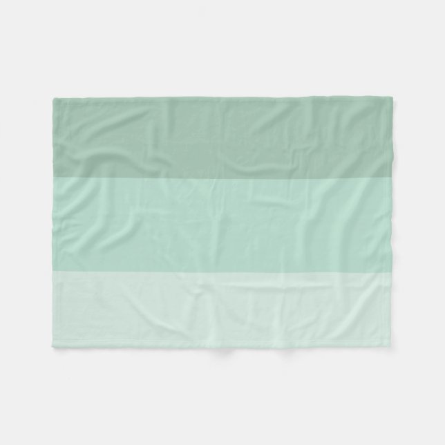 Green Ombre Striping Fleecedecke (Vorderseite (Horizontal))