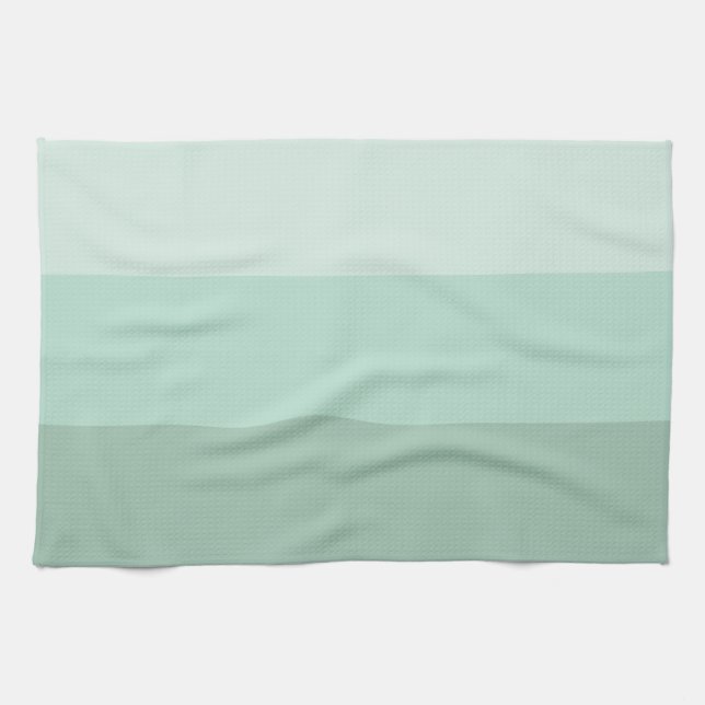 Green Ombre Striping Geschirrtuch (Horizontal)