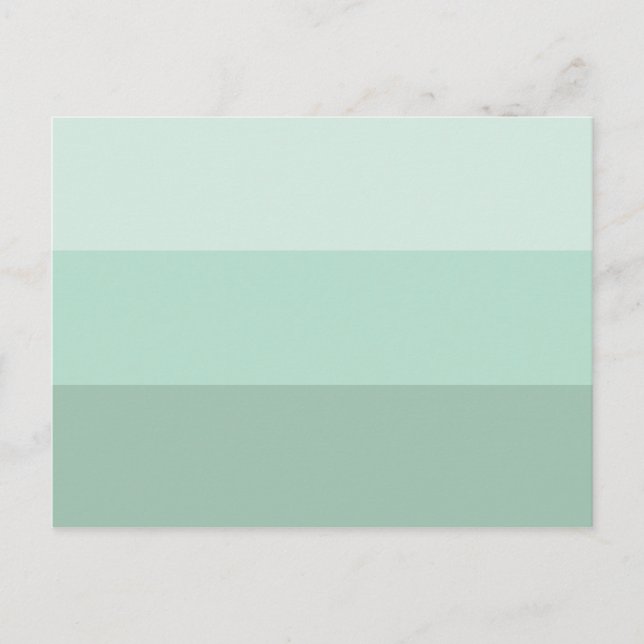 Green Ombre Striping Postkarte (Vorderseite)