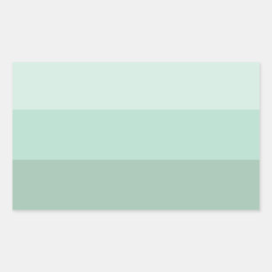 Green Ombre Striping Rechteckiger Aufkleber