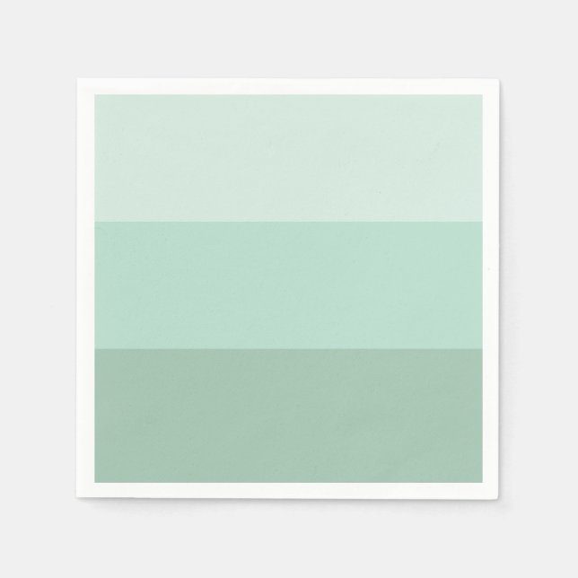 Green Ombre Striping Serviette (Vorderseite)