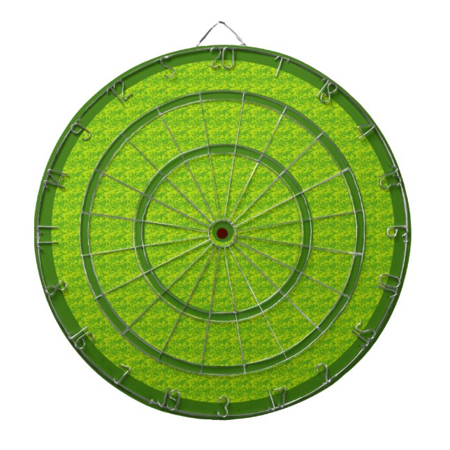 Green on Green Custom Dart Board Dartscheibe (vorne)