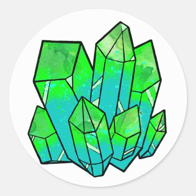 Green Ooze Crystal Sticker (Vorderseite)