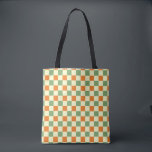 Green Orange Brown Checkered Gingham Pattern Tasche<br><div class="desc">Green Orange Brown Checkered Gingham Pattern</div>