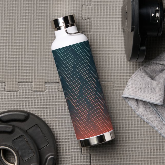 Green & Orange Halftone Thor Kupfer Vakuum 32 oz Trinkflasche (Fitnessstudio)