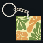 Green & Orange Modern Abstract Floral Schlüsselanhänger<br><div class="desc">Green & Orange Modern Abstract Floral is a stylish and eye-catching design featuring fresh green tones combined with vibrant orange floral elements. The modern abstract style creates a unique artistic look that feels both elegant and contemporary. Perfect for adding a touch of creativity and nature-inspired beauty to everyday products, home...</div>
