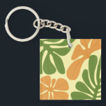 Green & Orange Modern Abstract Floral Schlüsselanhänger<br><div class="desc">Green & Orange Modern Abstract Floral is a stylish and eye-catching design featuring fresh green tones combined with vibrant orange floral elements. The modern abstract style creates a unique artistic look that feels both elegant and contemporary. Perfect for adding a touch of creativity and nature-inspired beauty to everyday products, home...</div>