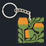 Green & Orange Modern Abstract Floral Schlüsselanhänger<br><div class="desc">Green & Orange Modern Abstract Floral is a stylish and eye-catching design featuring fresh green tones combined with vibrant orange floral elements. The modern abstract style creates a unique artistic look that feels both elegant and contemporary. Perfect for adding a touch of creativity and nature-inspired beauty to everyday products, home...</div>