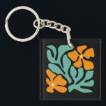 Green & Orange Modern Abstract Floral Schlüsselanhänger<br><div class="desc">Green & Orange Modern Abstract Floral is a stylish and eye-catching design featuring fresh green tones combined with vibrant orange floral elements. The modern abstract style creates a unique artistic look that feels both elegant and contemporary. Perfect for adding a touch of creativity and nature-inspired beauty to everyday products, home...</div>