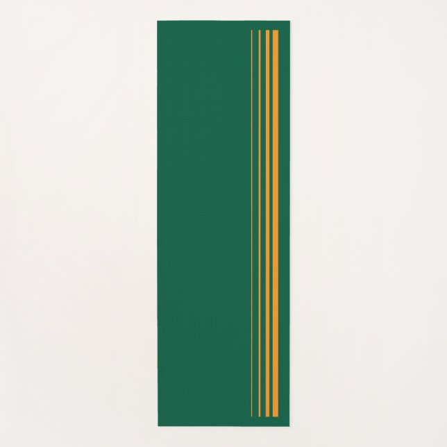 Green & Orange Yoga Yogamatte (Vorderseite)