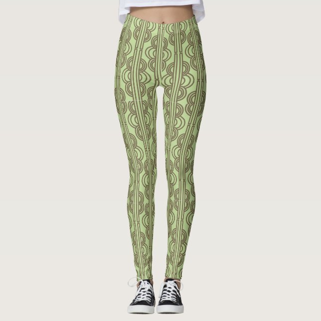 Green Oval Chains Leggings (Vorderseite)