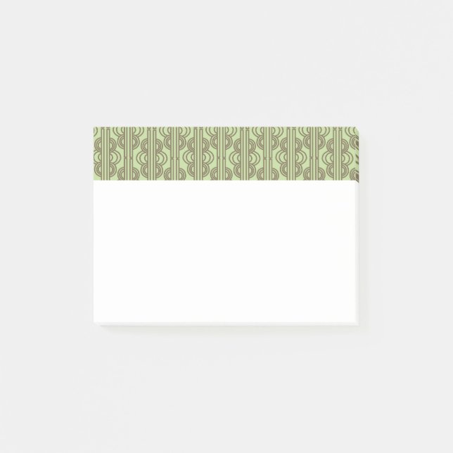 Green Oval Chains Post-it Klebezettel (Vorderseite)
