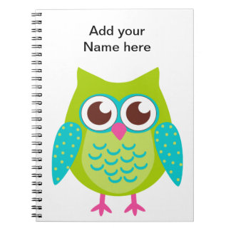 Green Owls Gift Notizblock