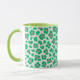 Green Painted Pattern Modernes Grafikdesign Tasse