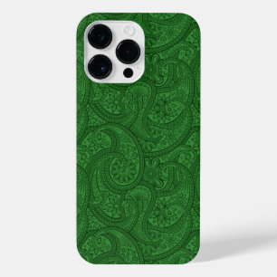 Green Paisley iPhone 14 Pro Max Hülle
