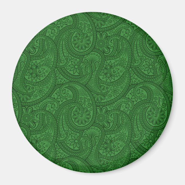 Green Paisley Magnet (Vorne)