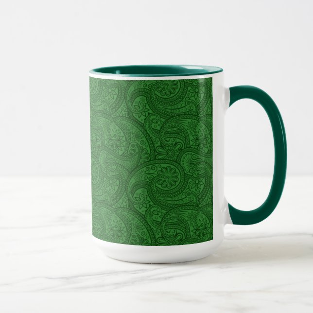 Green Paisley Tasse (Rechts)