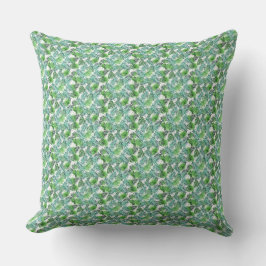 Green Palm Leaf Tropical Island Muster Pilze Kissen