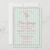 Green Palm Springs Pastel Beach Junggeselinnen-Abs